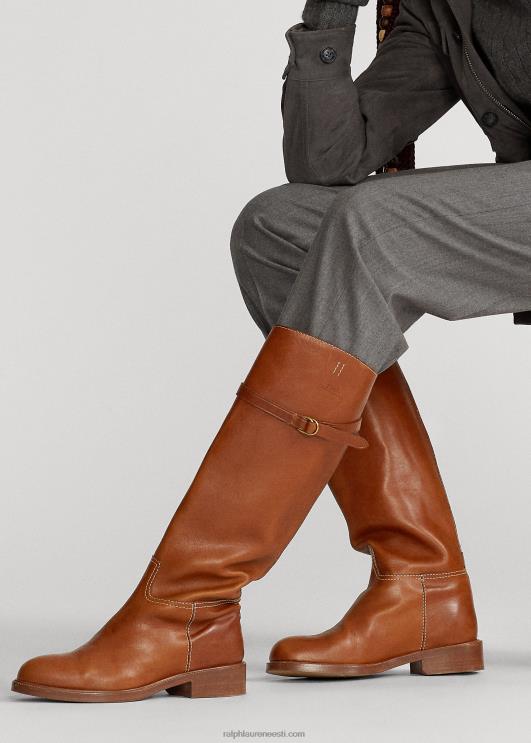 Ralph Lauren naised vachetta nahast ratsasaabas PR0V9642 cuoio