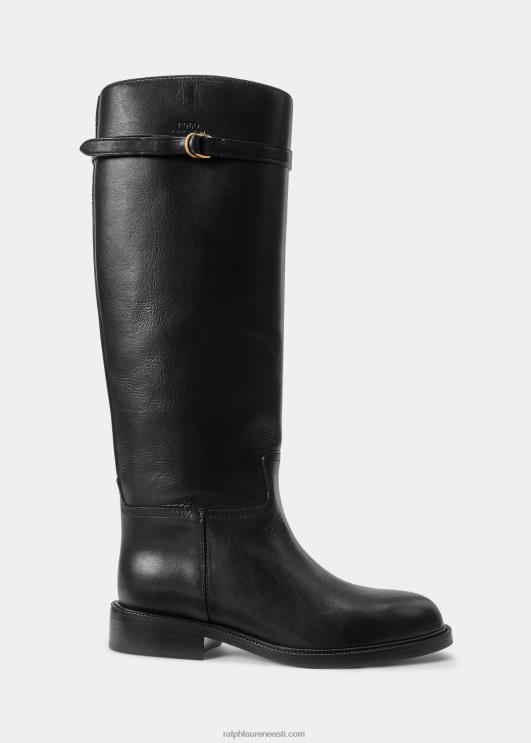 Ralph Lauren naised vachetta nahast ratsasaabas PR0V9643 must