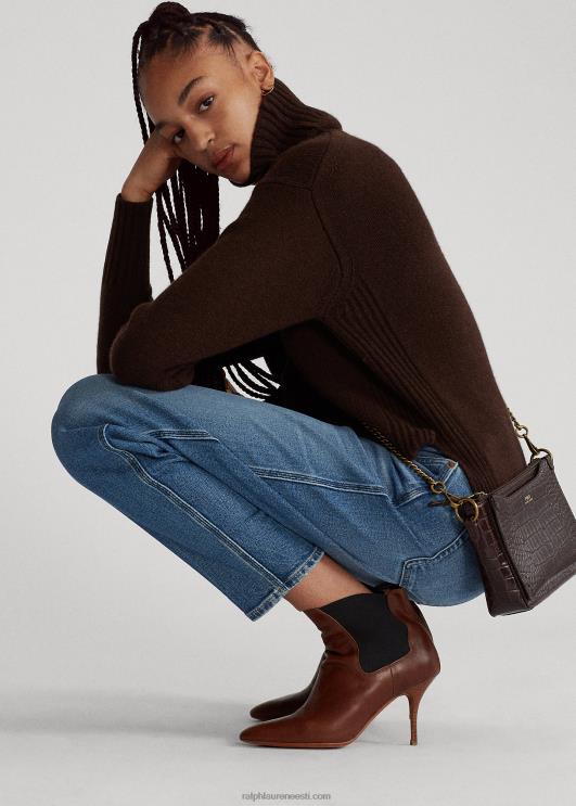 Ralph Lauren naised vachetta vasikanahast kitten-kontsaabas PR0V9631 cotto