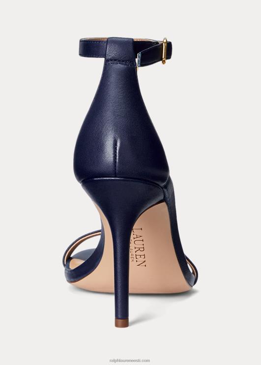 Ralph Lauren naised Kate nappa nahast sandaal PR0V9721 rafineeritud merevägi