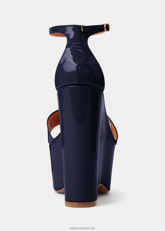 Ralph Lauren naised allston patenteeritud vasikanahast sandaal PR0V9669 merelaevastik