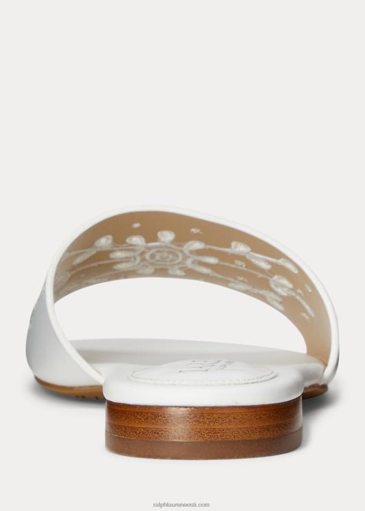 Ralph Lauren naised andee aasaga nahast liugusandaal PR0V4992 lumivalge