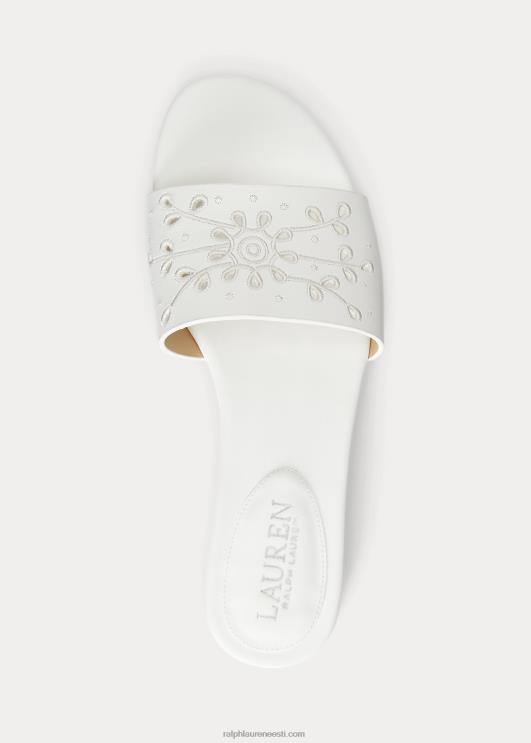 Ralph Lauren naised andee aasaga nahast liugusandaal PR0V4992 lumivalge