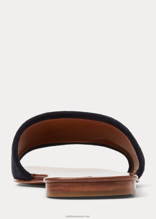 Ralph Lauren naised andela vasikas-seemisnahast liugusandaal PR0V4978 merevägi