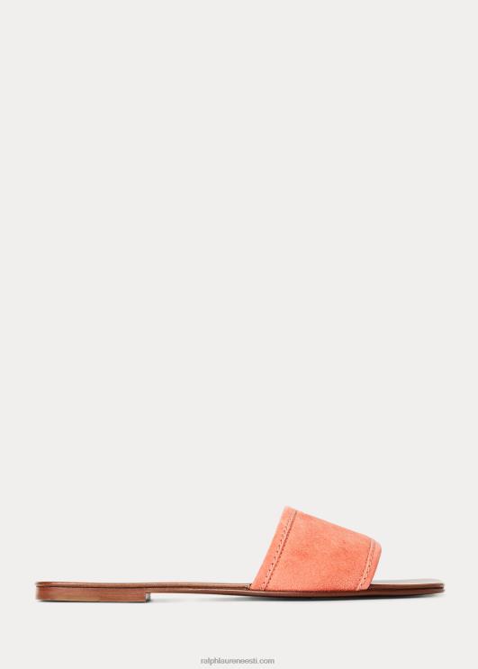 Ralph Lauren naised andela vasikas-seemisnahast liugusandaal PR0V4979 melon