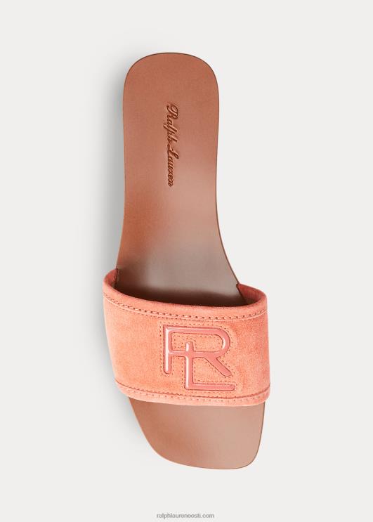 Ralph Lauren naised andela vasikas-seemisnahast liugusandaal PR0V4979 melon