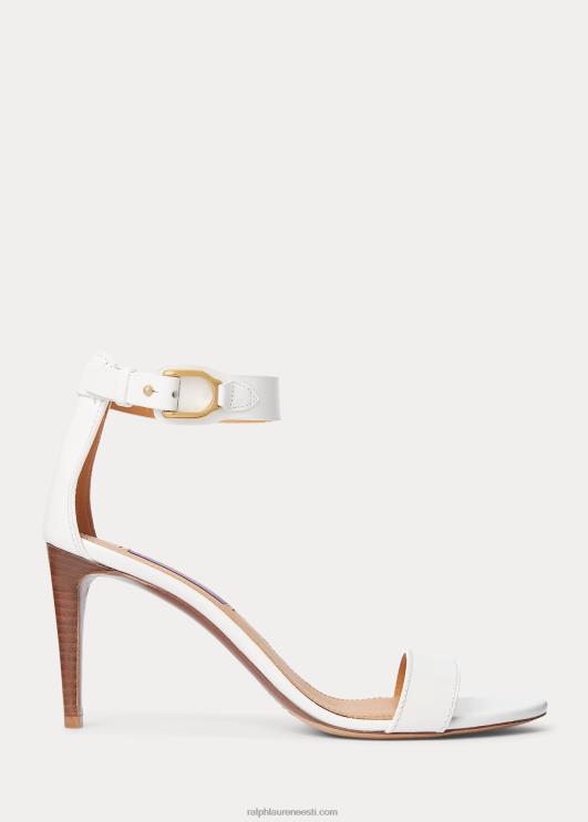 Ralph Lauren naised channing welington box vasikanahast sandaal PR0V9660 valkjas