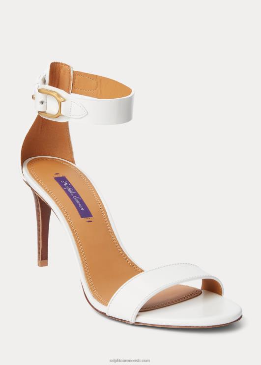 Ralph Lauren naised channing welington box vasikanahast sandaal PR0V9660 valkjas