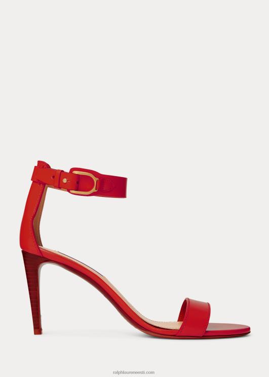 Ralph Lauren naised channing welington box vasikanahast sandaal PR0V9661 rouge