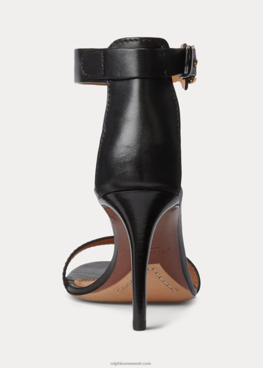 Ralph Lauren naised channing welington poleeritud sandaal PR0V9644 must