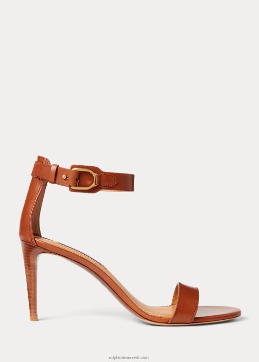 Ralph Lauren naised channing welington poleeritud sandaal PR0V9645 rl kuld