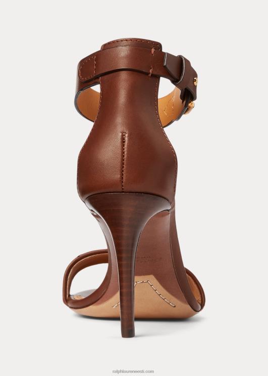 Ralph Lauren naised channing welington poleeritud sandaal PR0V9667 pruun/kreem