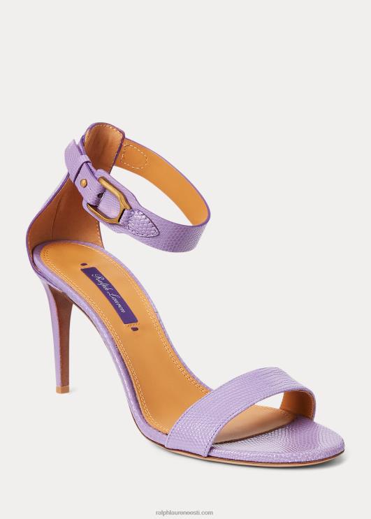 Ralph Lauren naised channing welingtoni reljeefsed sandaalid PR0V9655 lilla