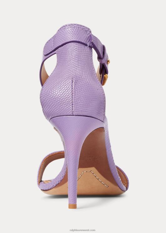 Ralph Lauren naised channing welingtoni reljeefsed sandaalid PR0V9655 lilla