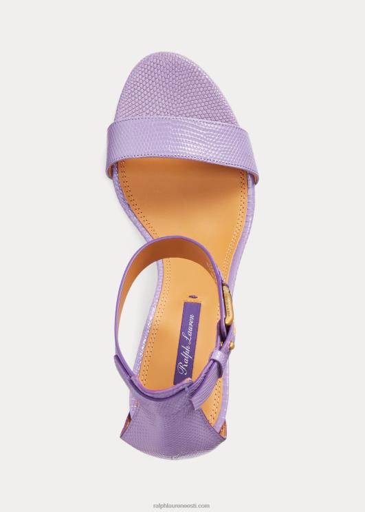 Ralph Lauren naised channing welingtoni reljeefsed sandaalid PR0V9655 lilla