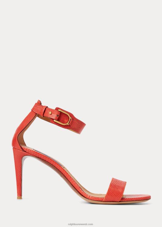 Ralph Lauren naised channing welingtoni reljeefsed sandaalid PR0V9656 vürtsikas apelsin