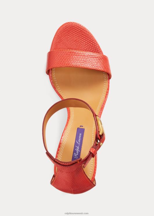 Ralph Lauren naised channing welingtoni reljeefsed sandaalid PR0V9656 vürtsikas apelsin
