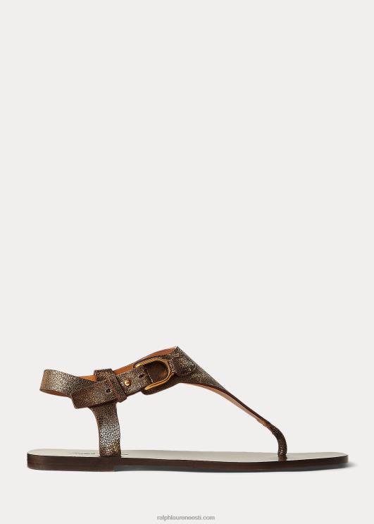 Ralph Lauren naised delancie welington metallik sandaal PR0V4975 pronksist