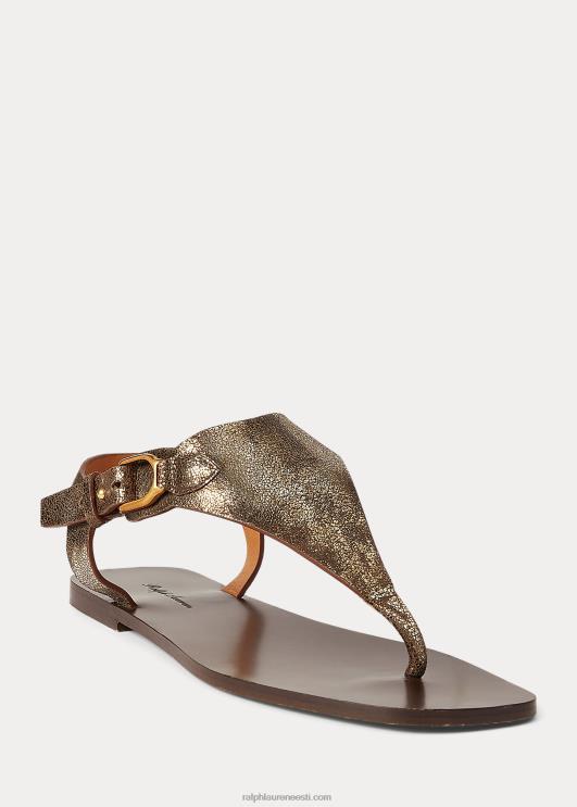 Ralph Lauren naised delancie welington metallik sandaal PR0V4975 pronksist