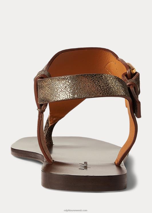 Ralph Lauren naised delancie welington metallik sandaal PR0V4975 pronksist