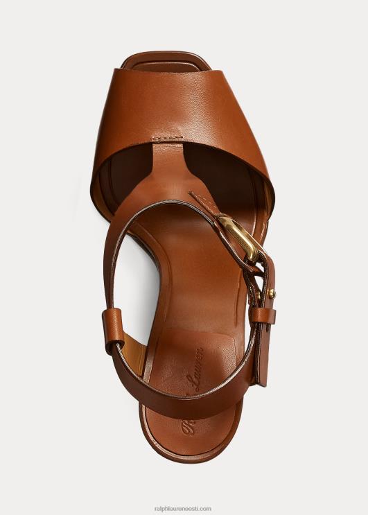 Ralph Lauren naised emilie welington vasikanahast sandaalid PR0V9647 rl kuld