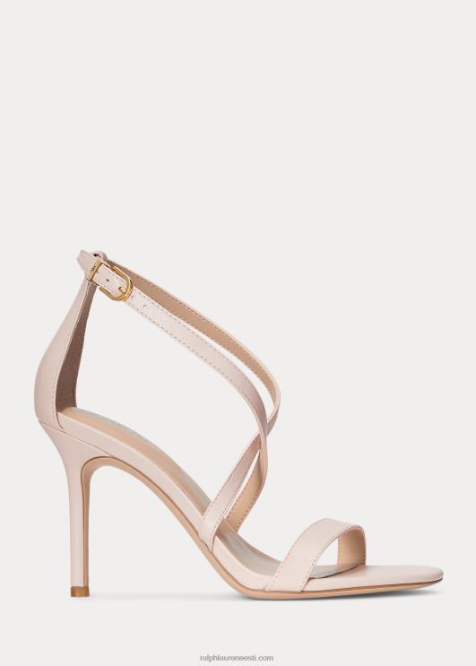 Ralph Lauren naised gabriele nappa nahast sandaalid PR0V5005 heleroosa