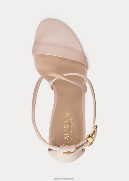 Ralph Lauren naised gabriele nappa nahast sandaalid PR0V5005 heleroosa