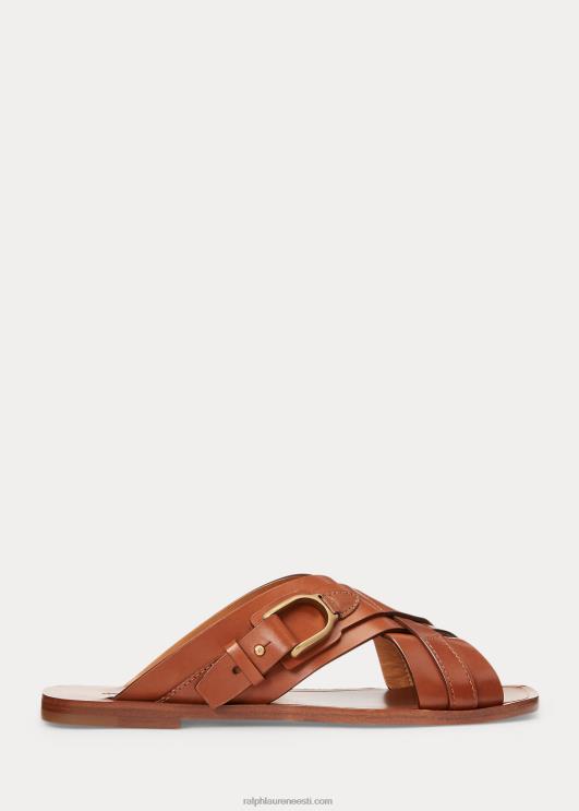 Ralph Lauren naised jacie vasikanahast jalatsi sandaal PR0V4976 rl kuld