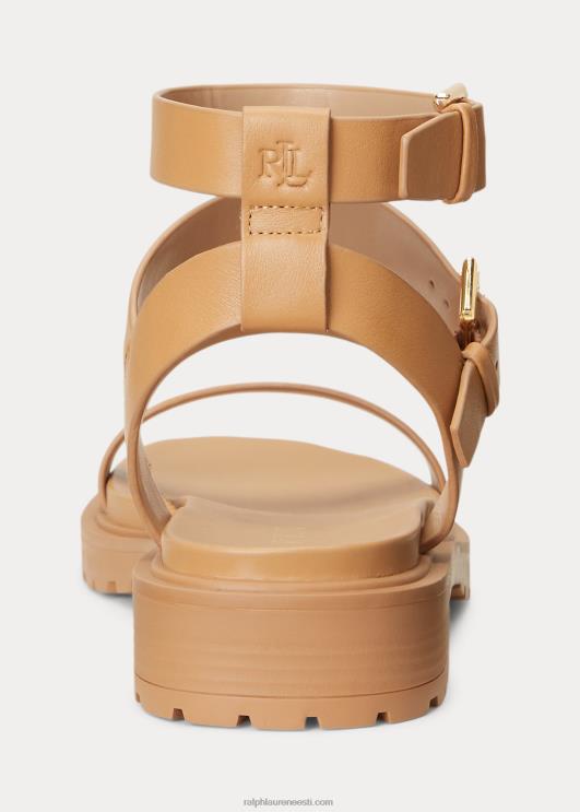Ralph Lauren naised kayleen nappa nahast sandaalid PR0V9601 buff