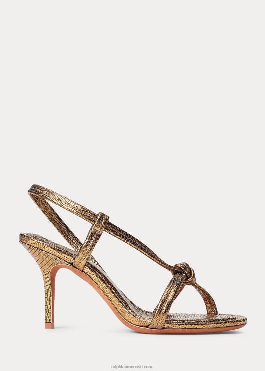 Ralph Lauren naised metallist vasikanahast sõlmitud sandaal PR0V5108