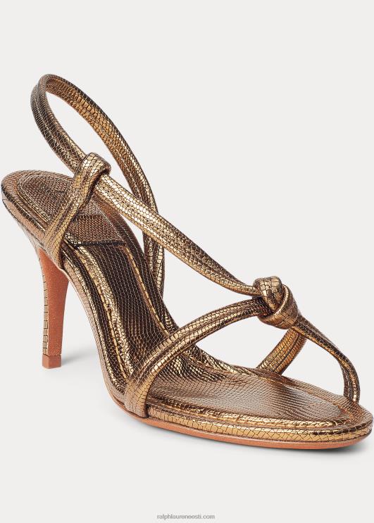 Ralph Lauren naised metallist vasikanahast sõlmitud sandaal PR0V5108