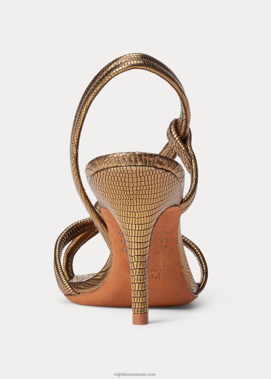 Ralph Lauren naised metallist vasikanahast sõlmitud sandaal PR0V5108