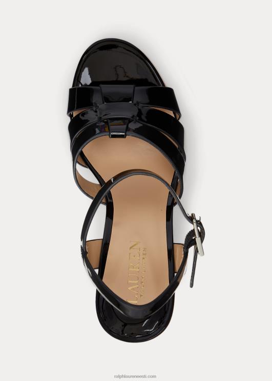 Ralph Lauren naised soffia lakknahast sandaal PR0V5000 must