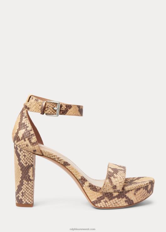 Ralph Lauren naised sylvia kunstnahast sandaal PR0V4999 pärgament