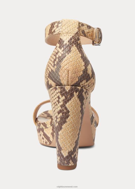 Ralph Lauren naised sylvia kunstnahast sandaal PR0V4999 pärgament