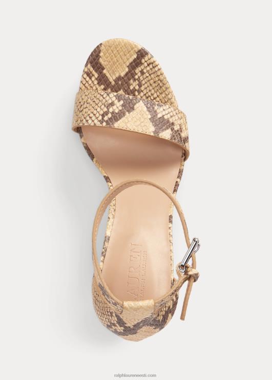 Ralph Lauren naised sylvia kunstnahast sandaal PR0V4999 pärgament