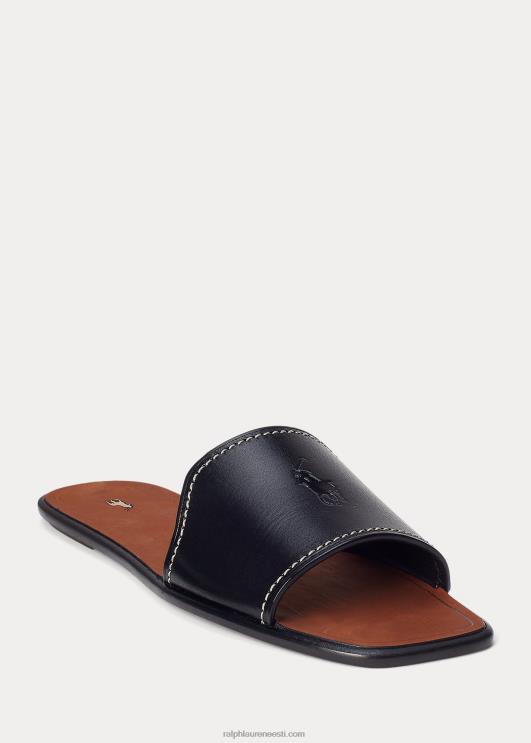 Ralph Lauren naised vachetta nahast liugsandaal PR0V4969 must