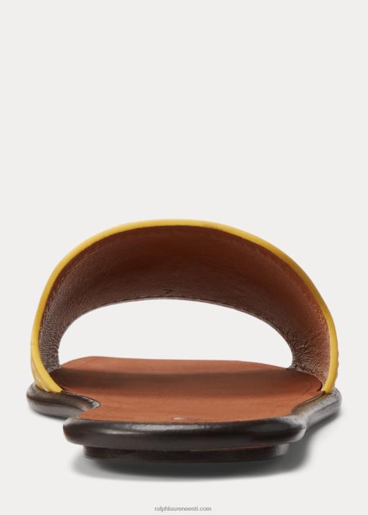 Ralph Lauren naised vachetta nahast liugsandaal PR0V4970 limone
