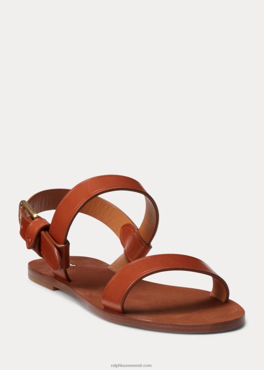 Ralph Lauren naised vasikanahast lamedad sandaalid PR0V4963 cuoio