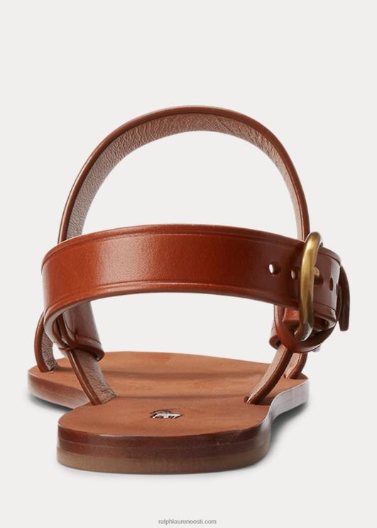 Ralph Lauren naised vasikanahast lamedad sandaalid PR0V4963 cuoio