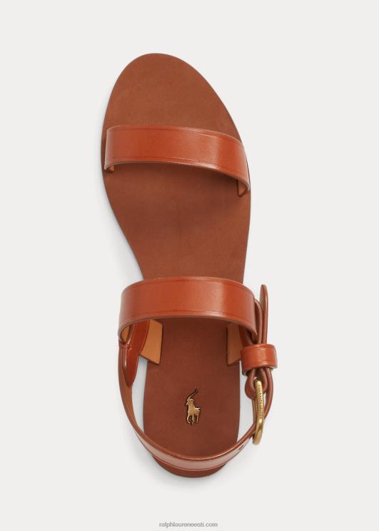 Ralph Lauren naised vasikanahast lamedad sandaalid PR0V4963 cuoio
