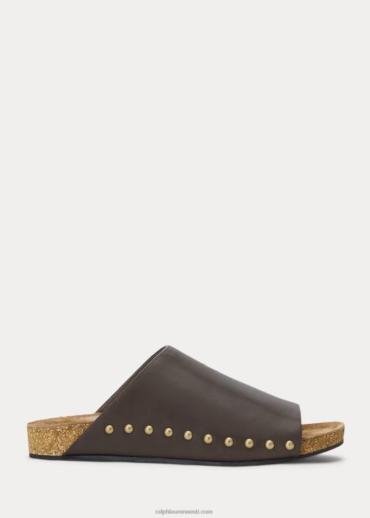 Ralph Lauren naised vasikanahast nahast needisandaal PR0V4971 tubakas