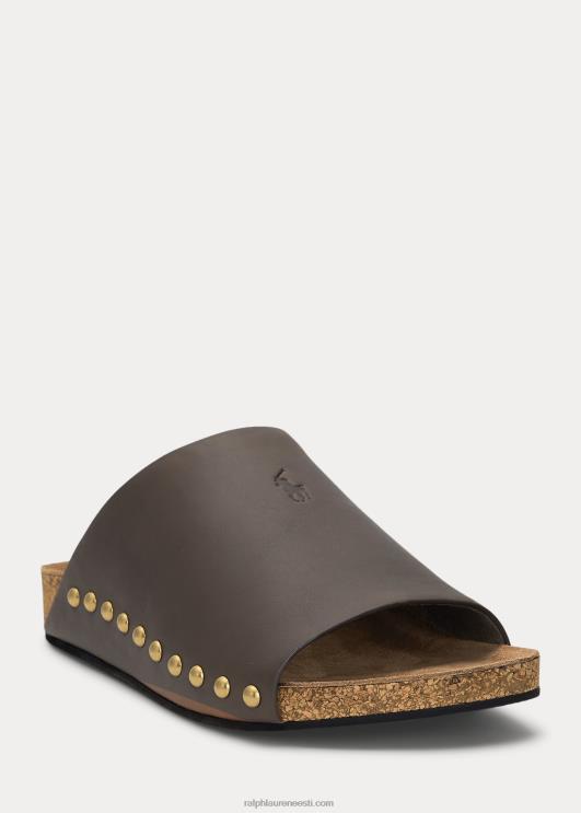 Ralph Lauren naised vasikanahast nahast needisandaal PR0V4971 tubakas