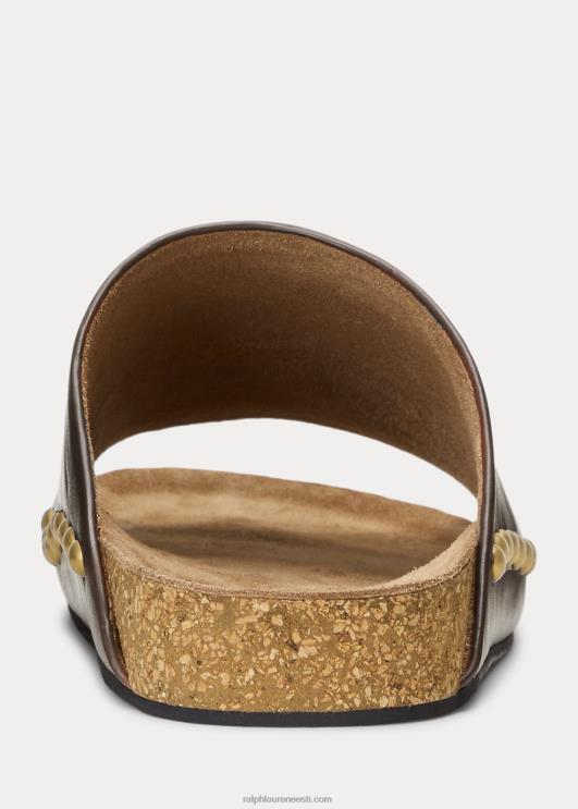 Ralph Lauren naised vasikanahast nahast needisandaal PR0V4971 tubakas