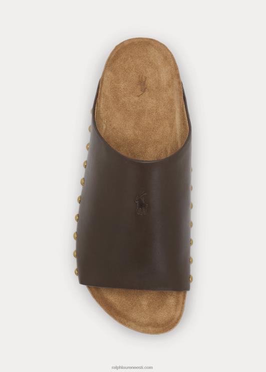 Ralph Lauren naised vasikanahast nahast needisandaal PR0V4971 tubakas