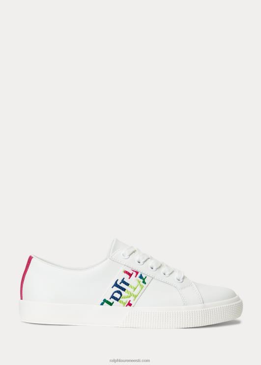 Ralph Lauren naised janson iii nappa nahast kets PR0V5080 mitmevärviline logo/valge