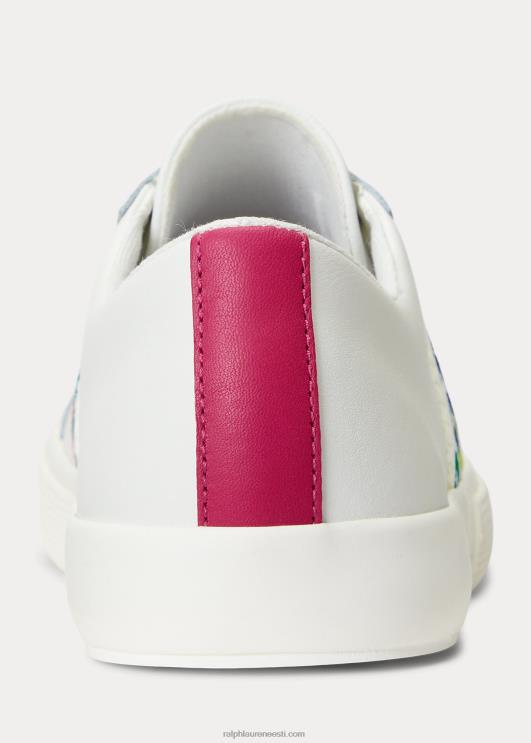 Ralph Lauren naised janson iii nappa nahast kets PR0V5080 mitmevärviline logo/valge