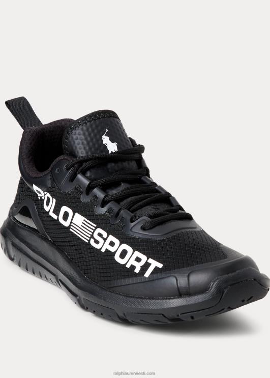 Ralph Lauren naised polo sport tech võidusõidu tossud PR0V5115 must valge