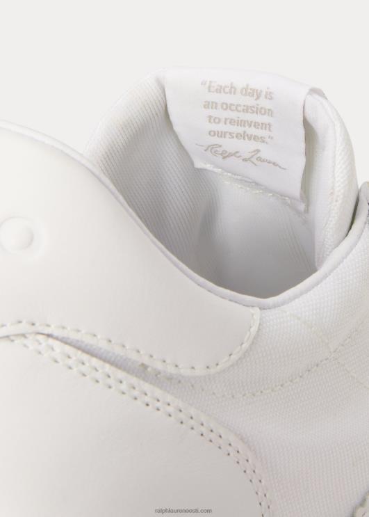 Ralph Lauren naised rong 89 nahast & oxfordi tossud PR0V9617 valge