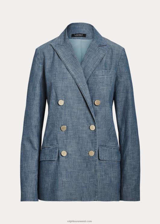 Ralph Lauren naised kaherealine chambray bleiser PR0V4828 berüllsinine pesu